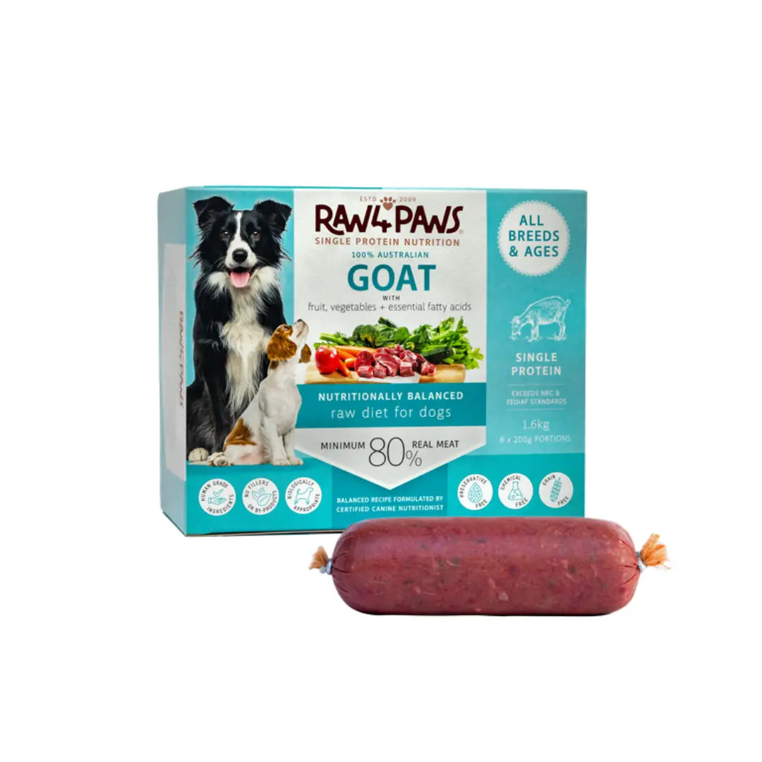 Raw4Paws Raw goat dog food rolls