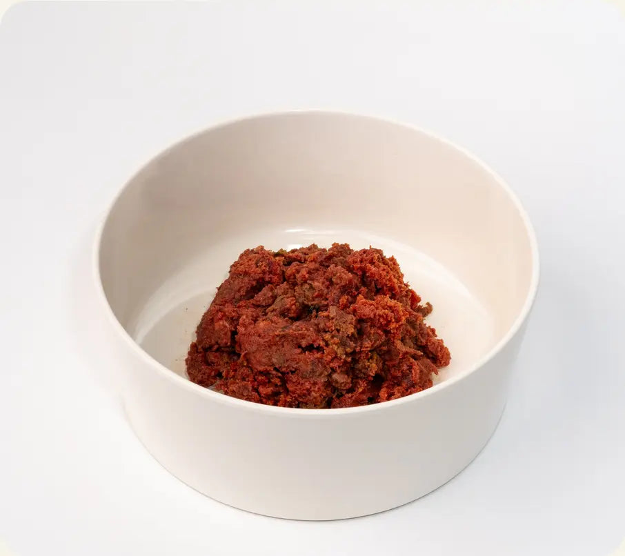 Raw4Paws Raw goat dog food bowl