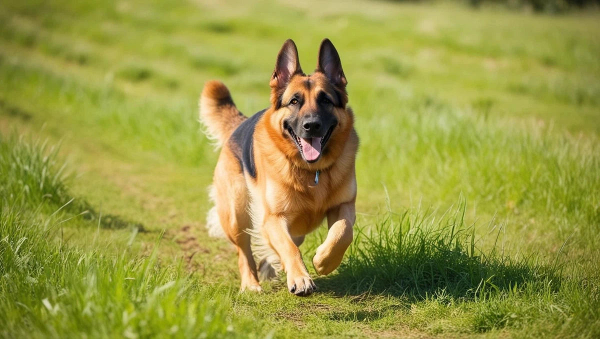 Happy German Shepherd Dog